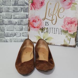 Vintage Ralph Lauren Brown Suede Ballet Flats